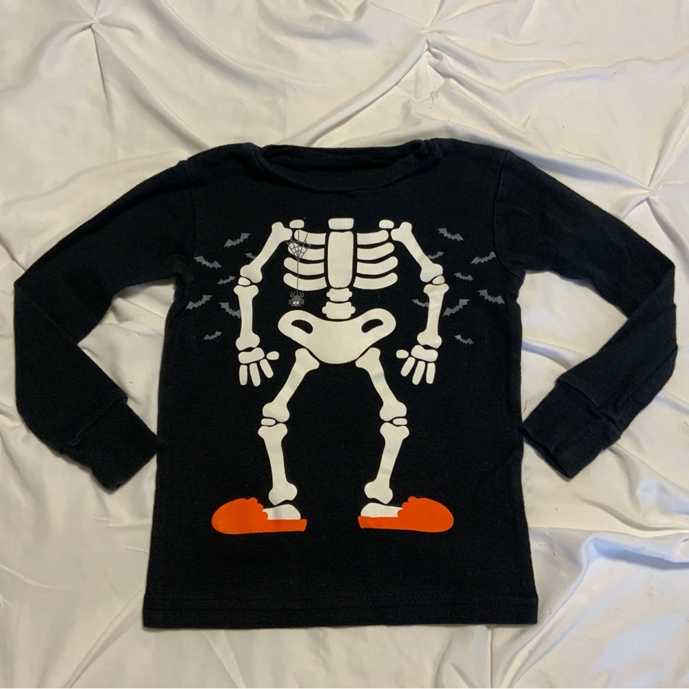 Pick any 5 for $15 Kids Skeleton Long Sleeve Shirt - Black